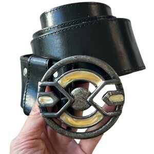 Italmoda Genuine Leather Belt | Size 90 cm | Unique Statement Piece